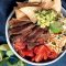 Smoky beef and slaw nachos bowl