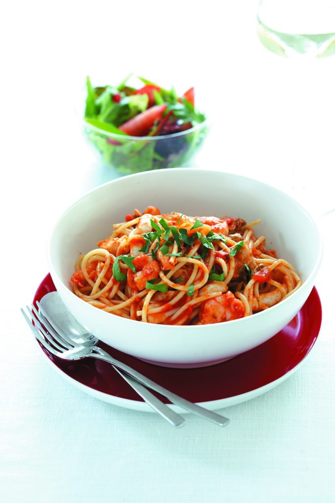 Spaghetti marinara Spaghetti marinara