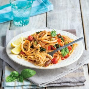 Speedy squid spaghetti