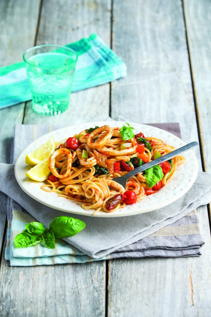 Speedy squid spaghetti
