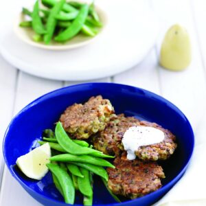 Spiced lentil fritters