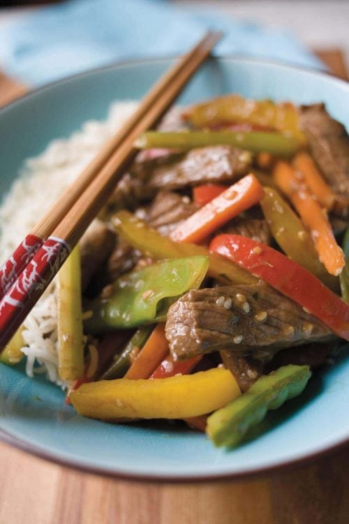 Spicy beef stir-fry