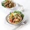 Spicy chickpeas with chargrilled chicken