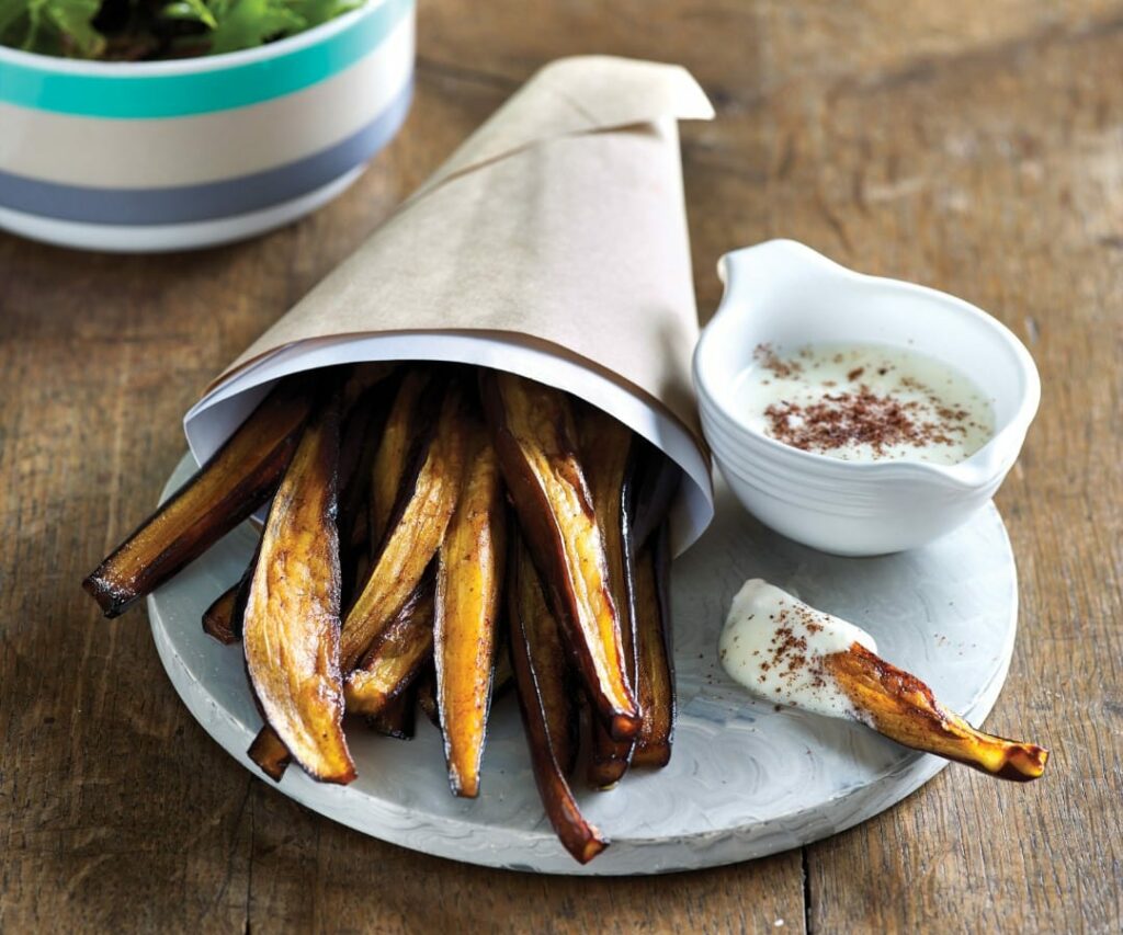 Spicy eggplant ‘chips’ Spicy eggplant ‘chips’