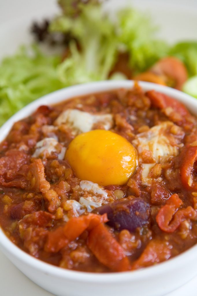 Spicy baked eggs Spicy baked eggs