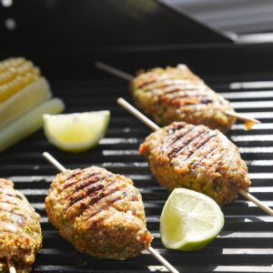 Spicy chicken koftas