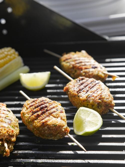 Spicy chicken koftas