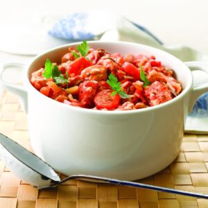 Spicy chicken with chickpeas