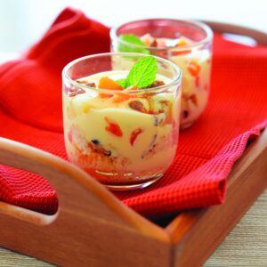 Spicy fruit trifle