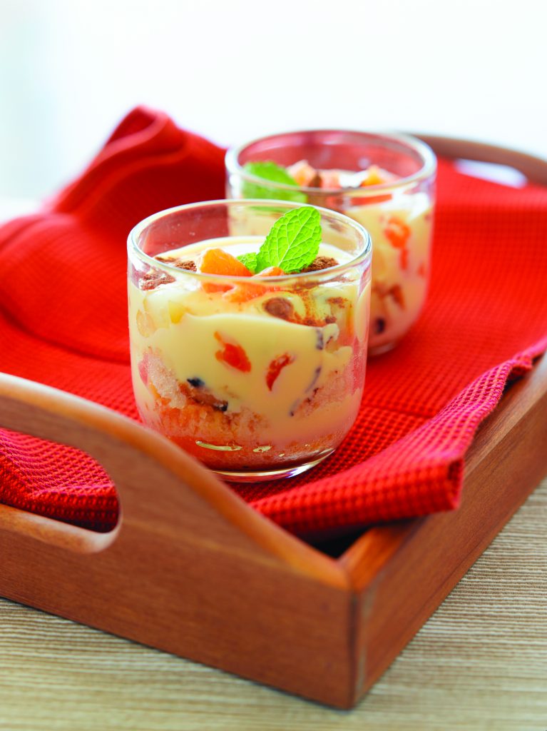 Spicy fruit trifle Spicy fruit trifle
