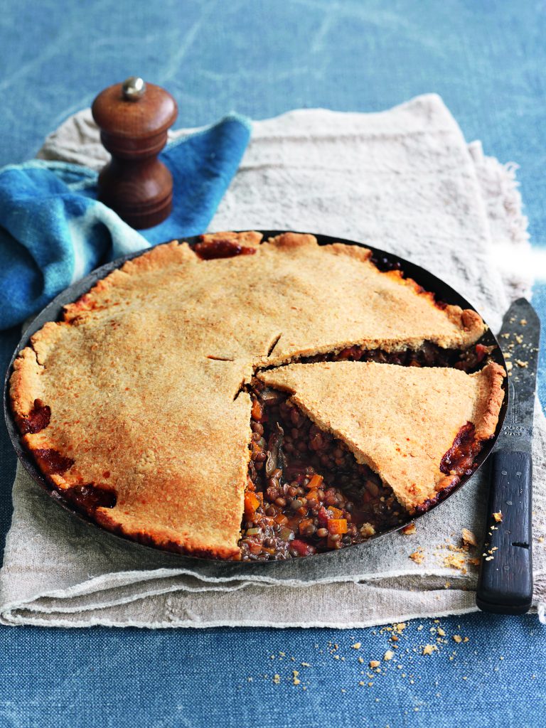 Spicy mushroom and lentil pie Spicy mushroom and lentil pie