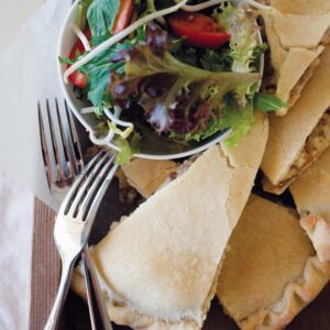 Spicy sausage calzone