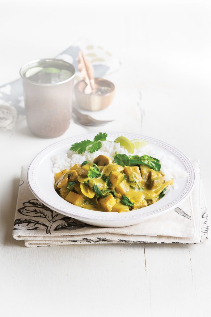 Spinach and potato curry Spinach and potato curry