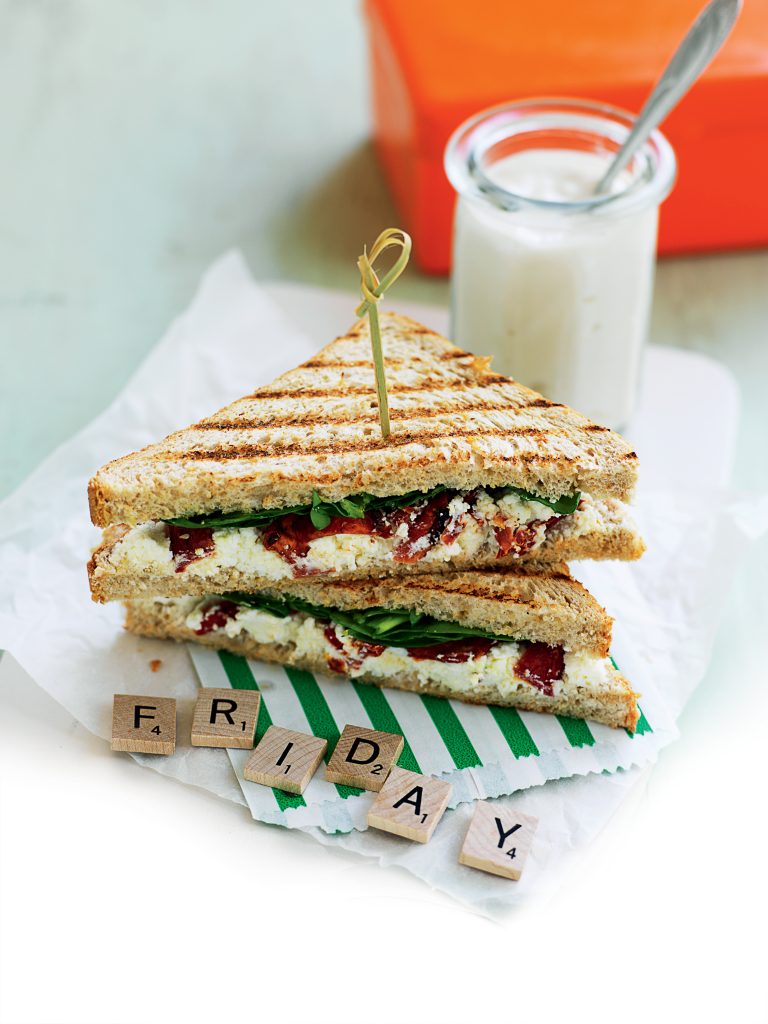 Spinach, ricotta and tomato toastie Spinach, ricotta and tomato toastie
