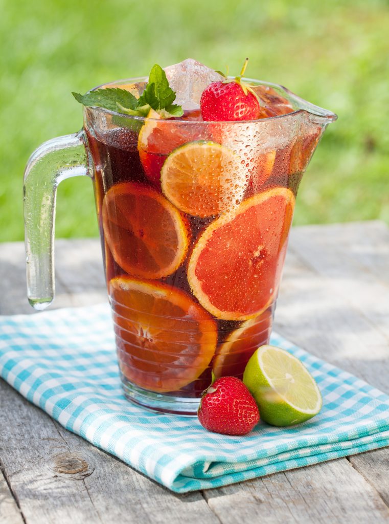 Strawberry and orange iced tea Strawberry and orange iced tea