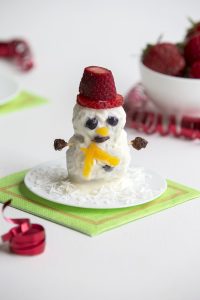 Strawberry snowman