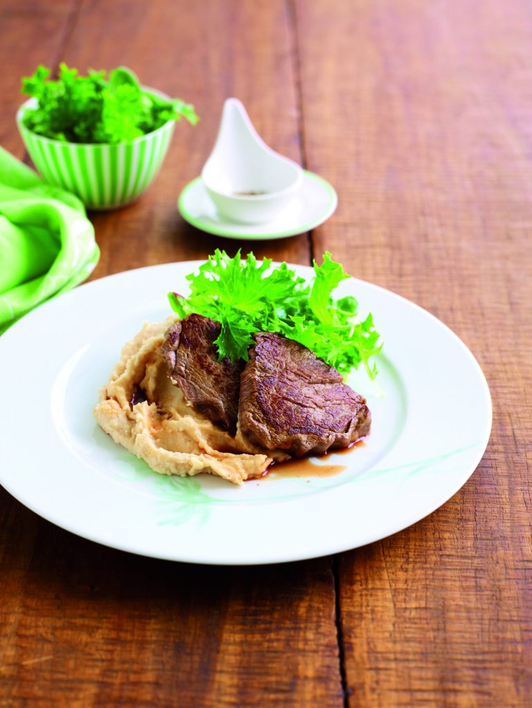 Super-fast steak and mash Super-fast steak and mash