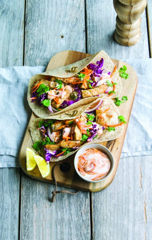 Tasty fish tacos