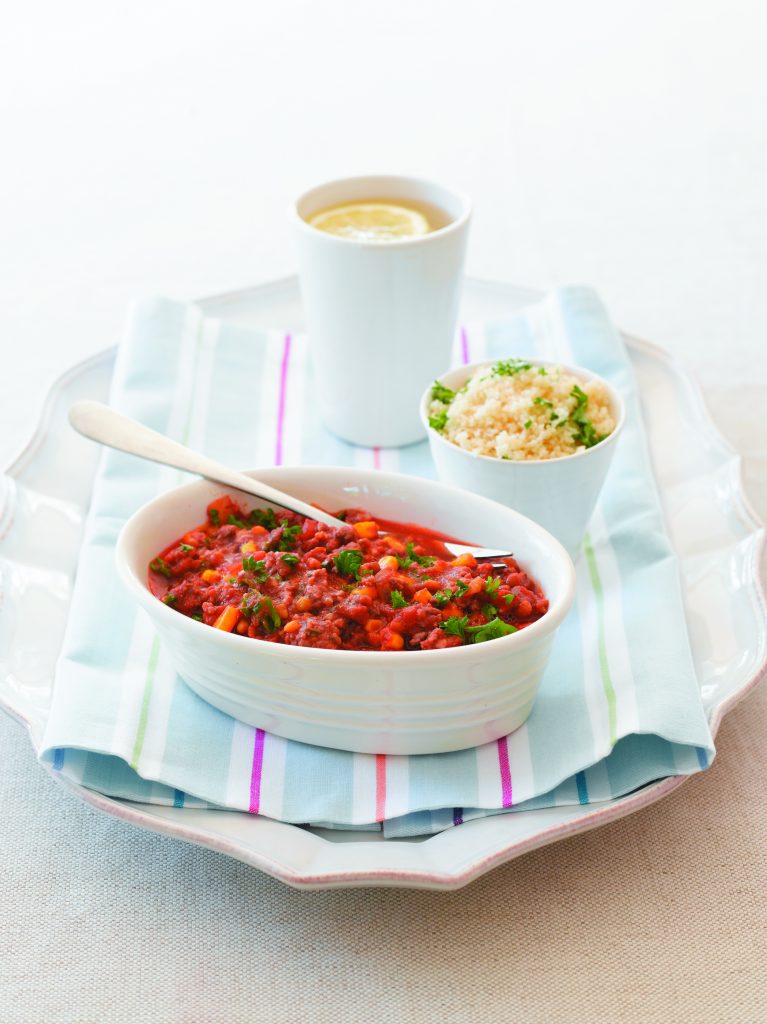 Tasty pork with couscous
