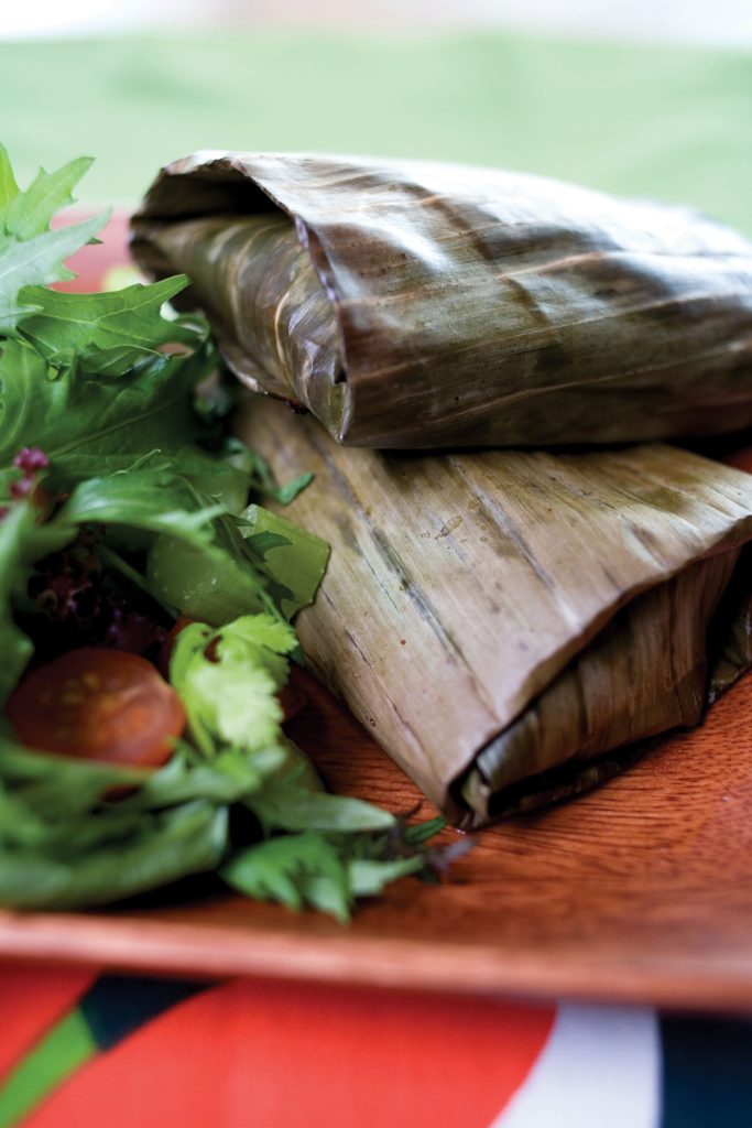 Thai fish in banana leaves Thai fish in banana leaves