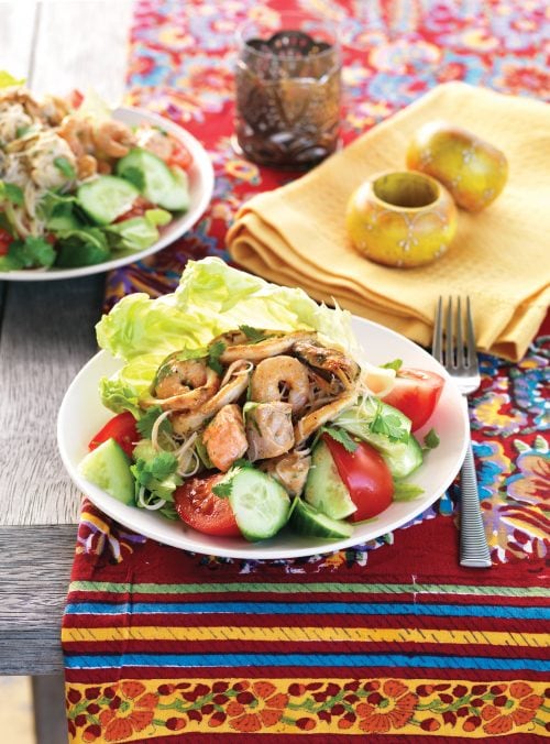 Thai-style hot-and-sour seafood