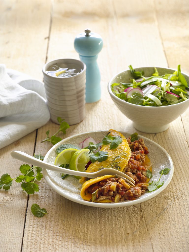 Thai-style pork-filled omelettes Thai-style pork-filled omelettes