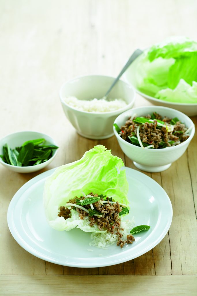 Thai pork lettuce wraps Thai pork lettuce wraps
