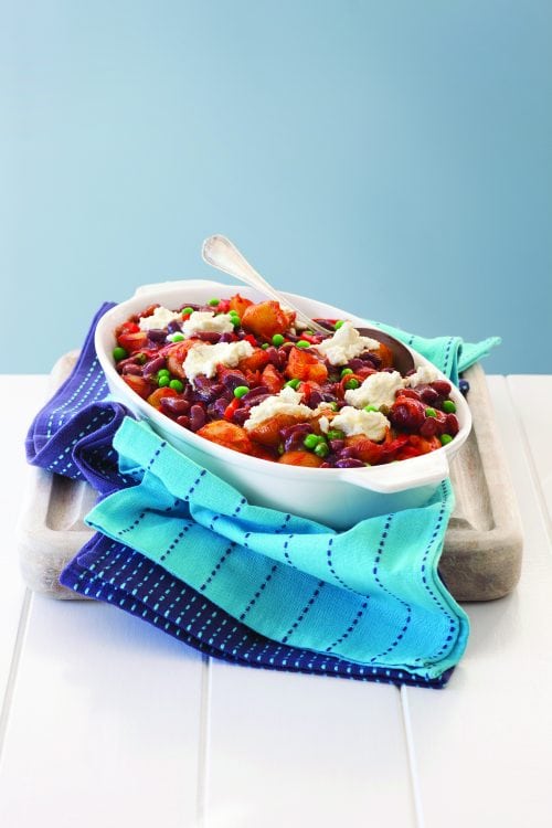 Tomato and chilli bean pasta bake