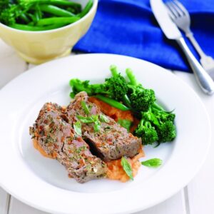 Tomato-basil meat loaf