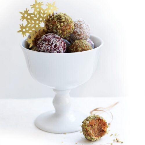 Trio of cinnamon and kumara truffles