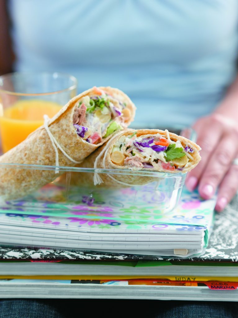 Tuna coleslaw wraps Tuna coleslaw wraps
