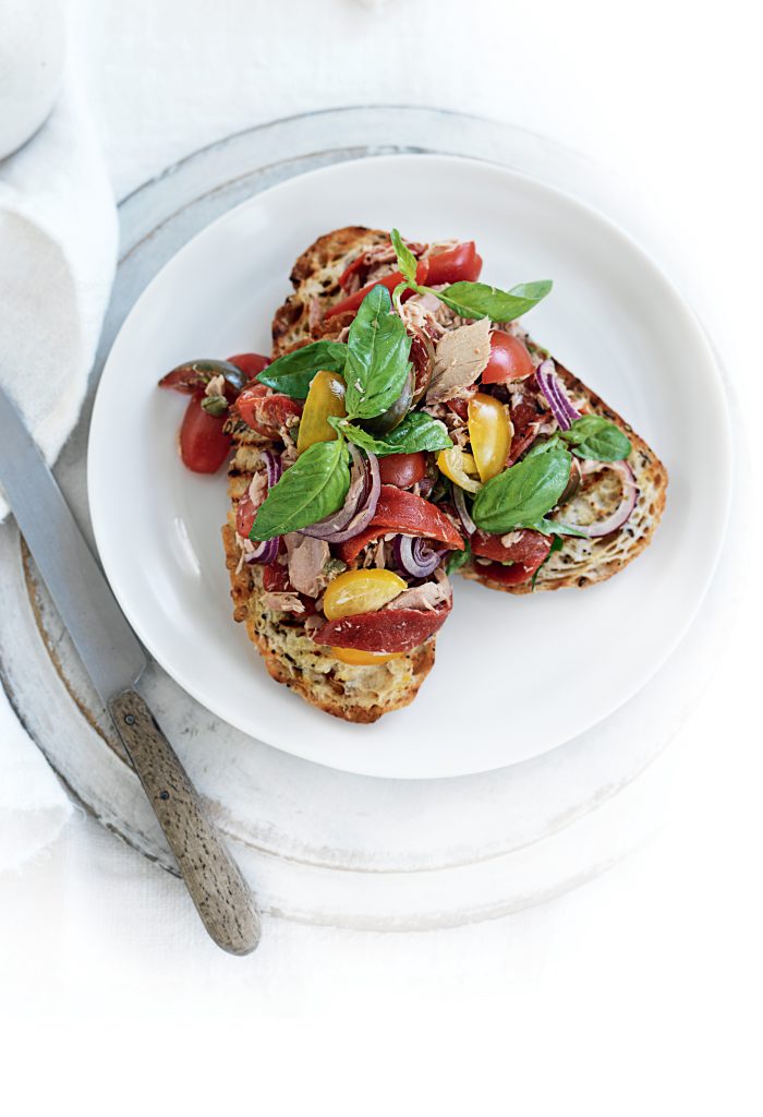 Tuscan tuna toasts