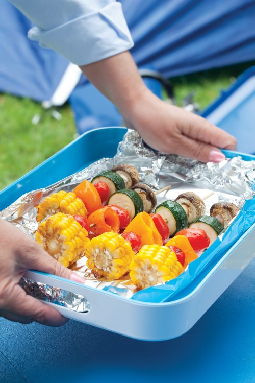 Vegetable kebabs