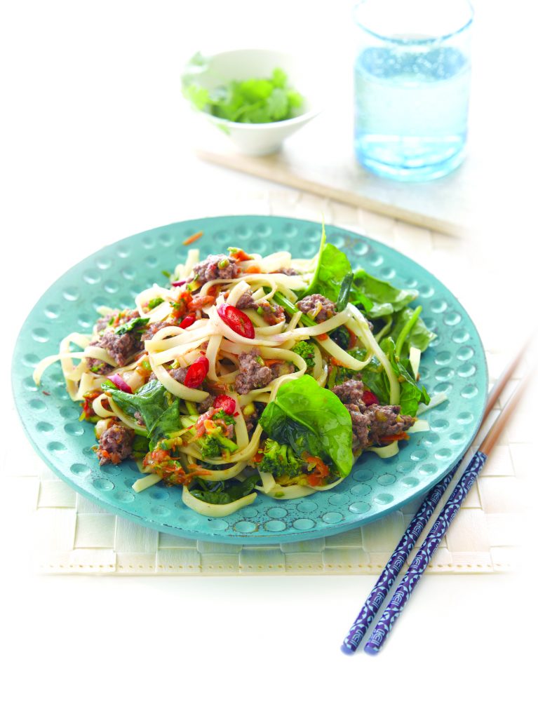 Venison and vege spicy noodles Venison and vege spicy noodles
