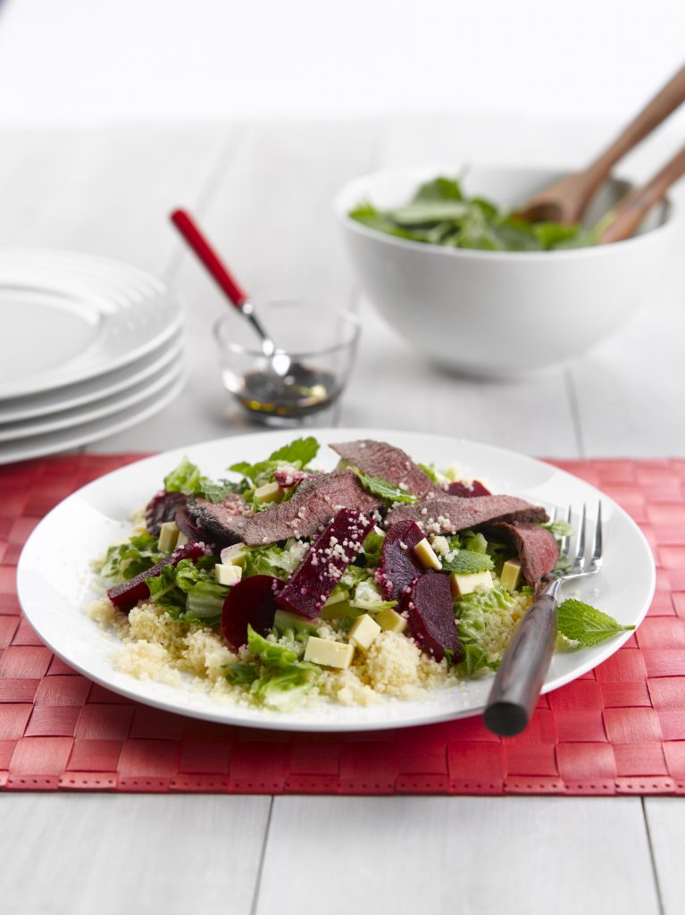 Venison, beetroot and mint salad Venison, beetroot and mint salad