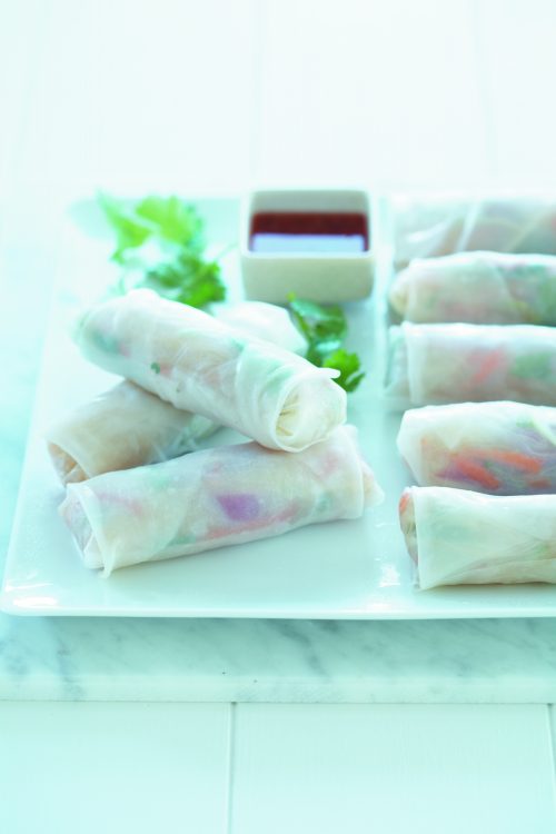 Vietnamese rice paper rolls