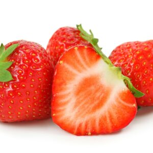 In season early summer: Strawberries