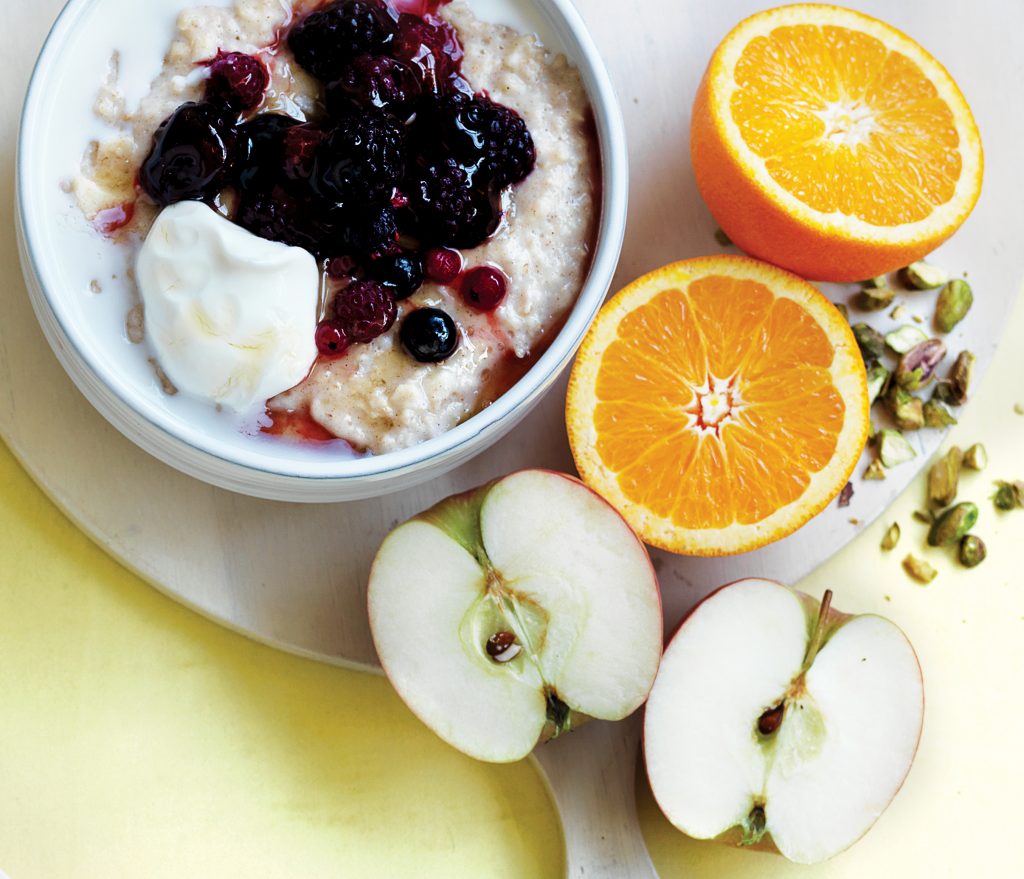 Winter fruit medley porridge Winter fruit medley porridge