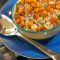 Zesty couscous or quinoa salad with roasted pumpkin and cashews