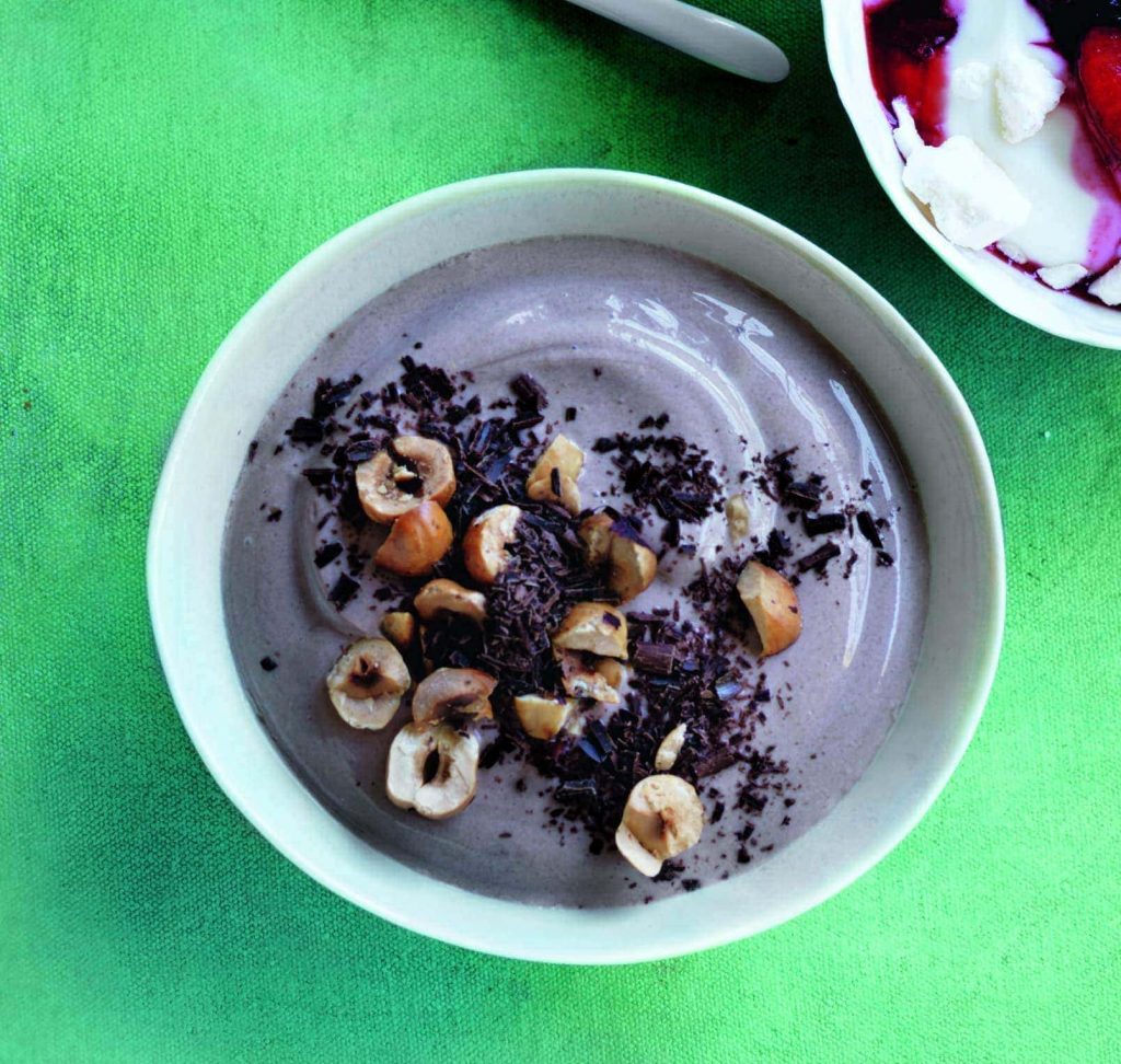 Double choc-hazelnut yoghurt pots Double choc-hazelnut yoghurt pots