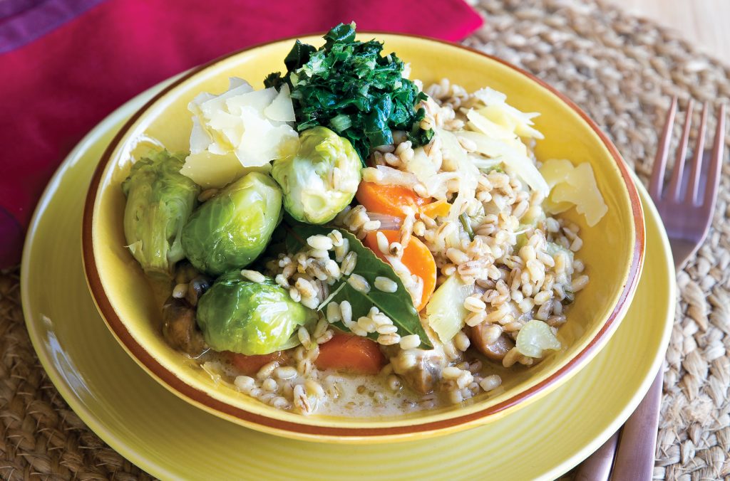 Pearl barley autumn vegetable risotto Pearl barley autumn vegetable risotto