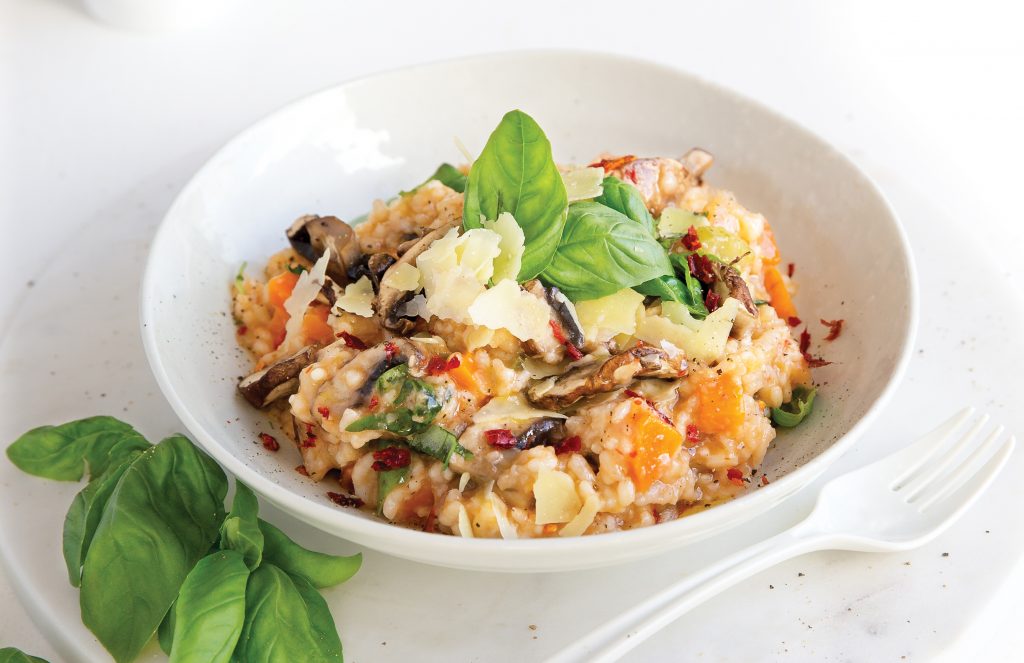 Tomato and mushroom risotto Tomato and mushroom risotto
