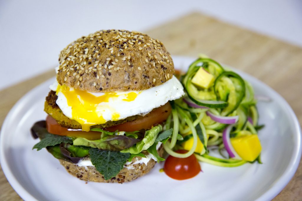 Chickpea and egg burgers Chickpea and egg burgers