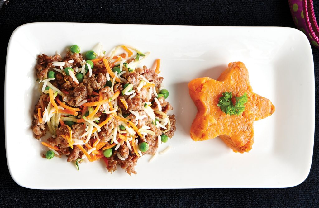 Doggy stir-fry with sweet potato mash Doggy stir-fry with sweet potato mash