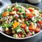 Herbed chickpea and roast vege salad