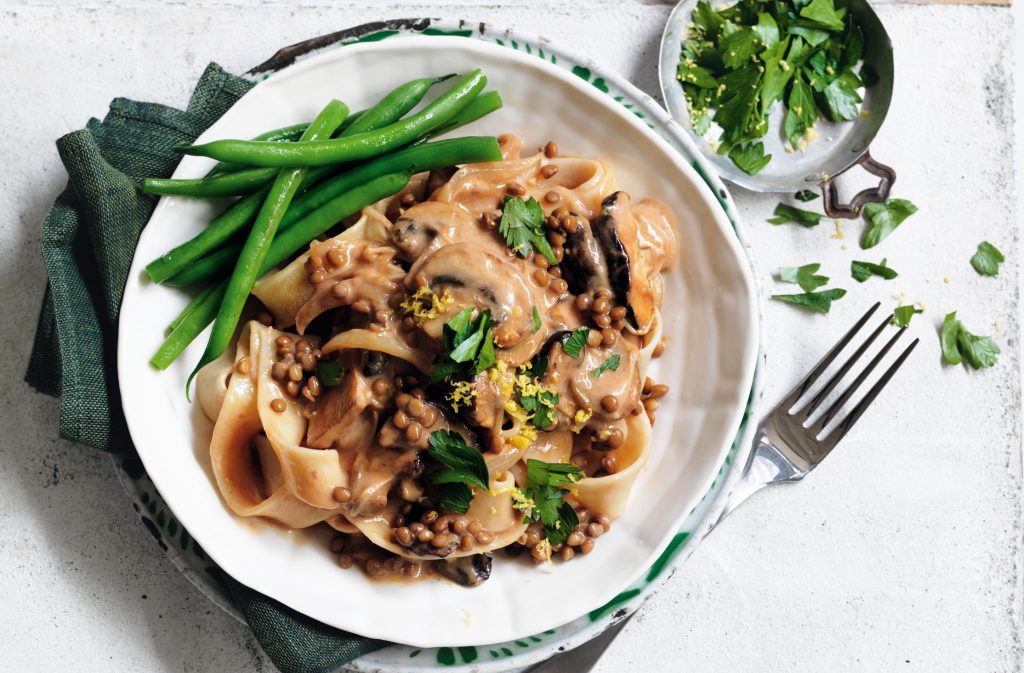 Mushroom stroganoff with gremolata Mushroom stroganoff with gremolata