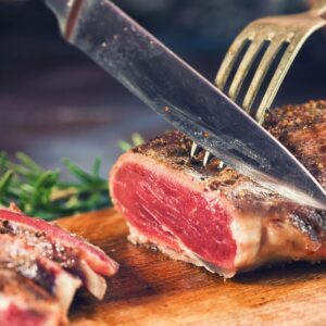 Rare meat