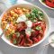 Mexican beef and capsicum with rainbow rice