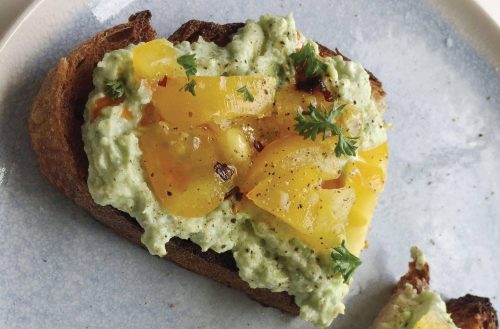 Avocado ricotta toast