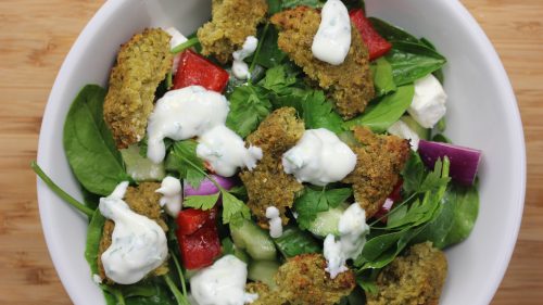 How to make: Crunchy Greek falafel salad (sponsored)